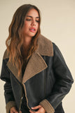 MIOU MUSE Sherpa Biker Jacket