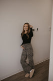 MIOU MUSE Leopard Print Pants