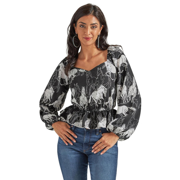 WRANGLER Retro Horse Punchy Top