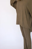 THE FOXY KIND All Weekend Long Pant Set / OLIVE